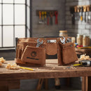 Coleto Porta Herramientas Cuero 10 Comp Mohican