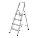 ESCALERA DOMÉSTICA ALUMINIO 4 PELD TOTALES 84 CM CAP 150KG