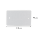 TAPA CIEGA GRANDE 116X74mm BLANCA PACK 5 UNI
