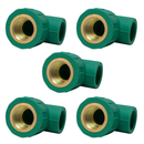 Codo 90º 20 Mm X 1/2   Hi Ppr Verde 5 Uni