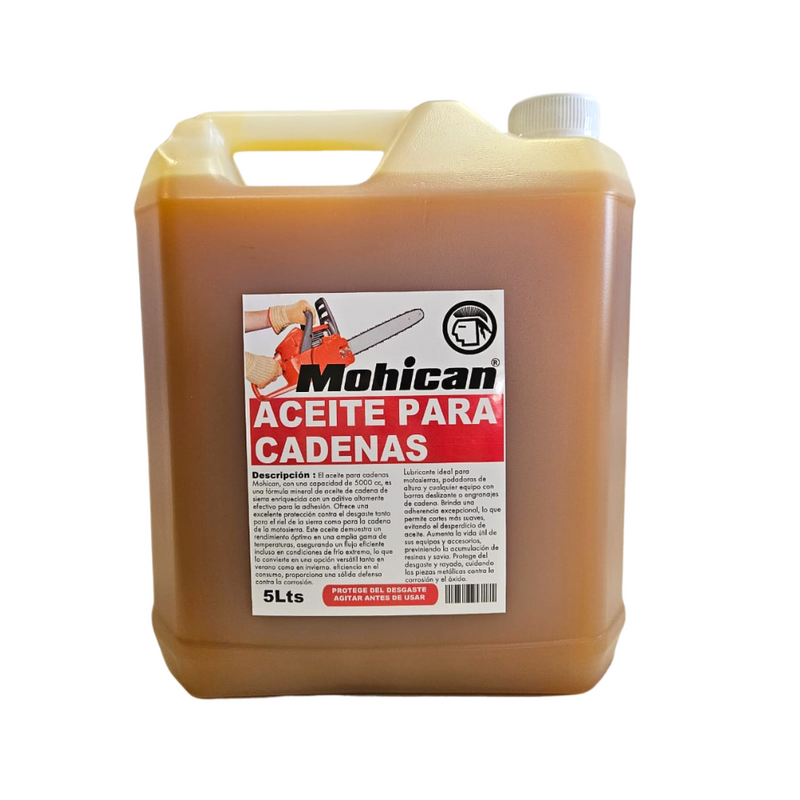ACEITE CADENA MOTOSIERRA 5 LITROS MOHICAN
