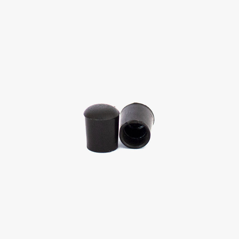 REGATÓN 8 MM REDONDO EXTERIOR NEGRO  PACK 4 UNI