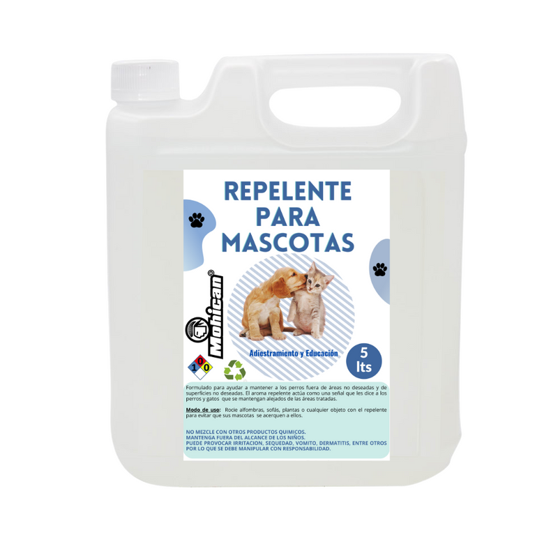 REPELENTE PARA PERROS Y GATOS BIDÓN 5 LITROS MOHICAN