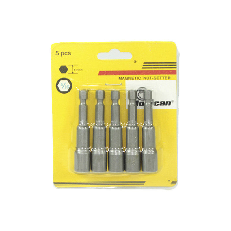 Set Adapt Magnet Cab.hex.1/4' 5/16' X 65mm 5 Pzas Mohican
