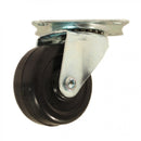 Rueda Industrial De Goma Placa Movil 2  (50 Mm) Pack 4 Uni