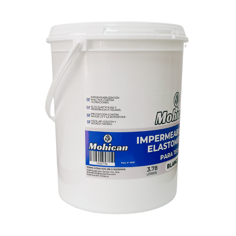 IMPERMEABILIZANTE ELASTOMÉRICO PARA TECHOS 1 GALÓN MOHICAN