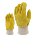 GUANTES ANTICORTE AMARILLO PUÑO TEJIDO