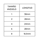 ANZUELOS GARRA DE AGUILA NO. 6 Set 100 uni