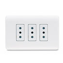 TOMA CORRIENTE TRIPLE 10A EMBUTIDO