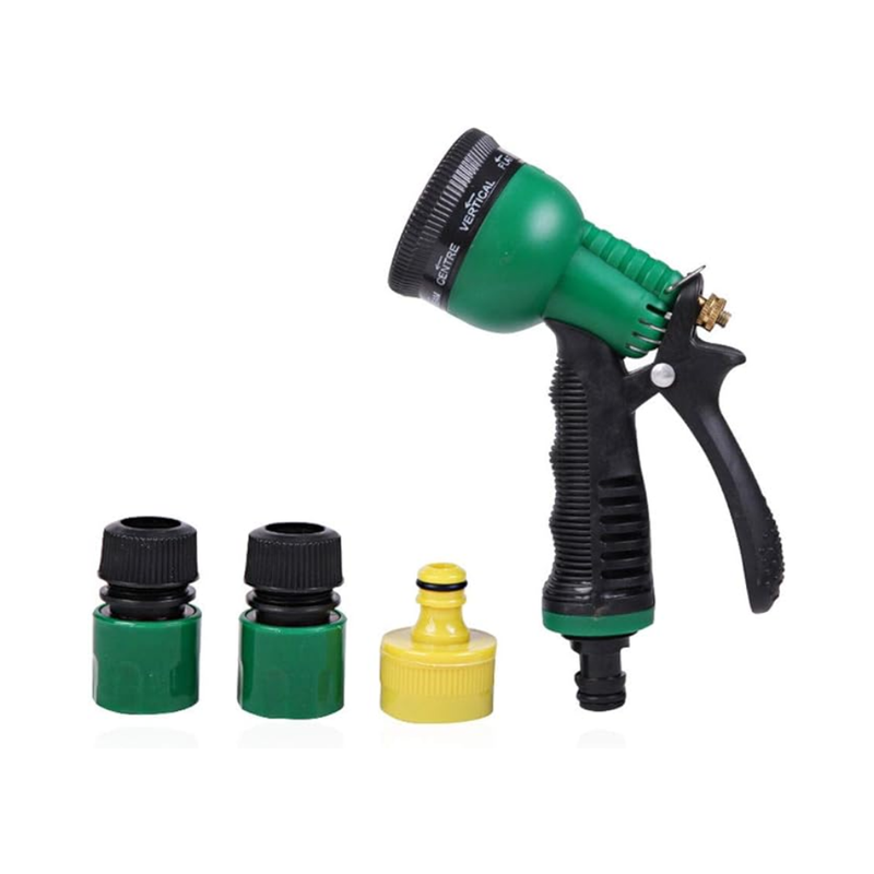 PISTOLA PARA RIEGO CON 3 ADAPTADORES 1/2''
