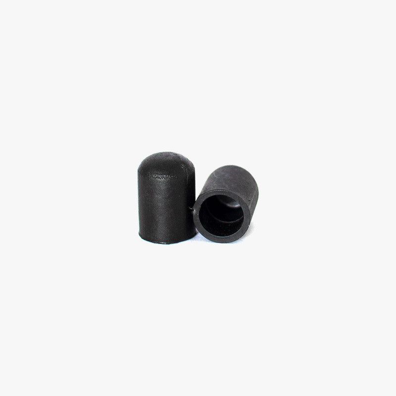REGATÓN 6 MM REDONDO EXTERIOR NEGRO  PACK 4 UNI