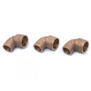 Codo Bronce So-so 3/4  X 1/2  Pack 3 Uni Mohican