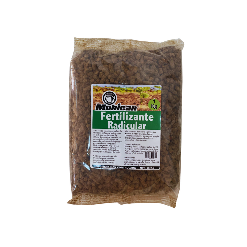 FERTILIZANTE RADICULAR DE LIBERACIÓN CONTROLADA 1 KG MOHICAN