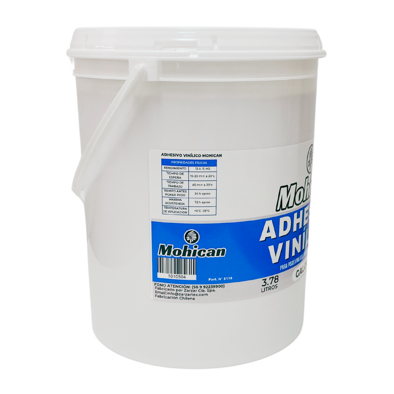 ADHESIVO PARA PISOS VINÍLICOS Y LAMINADOS 1 GALÓN MOHICAN