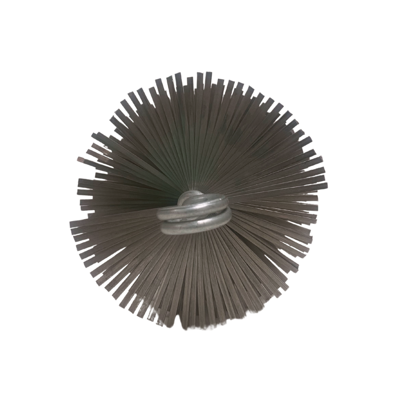 PROMO ESCOBILLA ACERO LIMPIA CHIMENEA 4''+VARILLA EXT 2.8 M