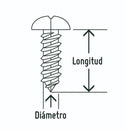 Tornillo Volcanita Paso Grueso Punta Fina 6 X 1'' 1000 U