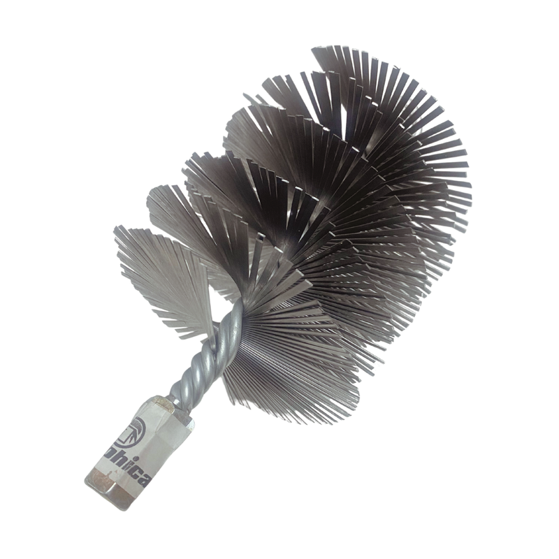 PROMO ESCOBILLA ACERO LIMPIA CHIMENEA 6''+VARILLA EXT 2.8 M