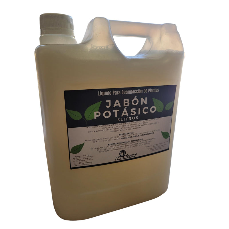 JABON POTÁSICO LIQUIDO PARA DESINFECCIÓN DE PLANTAS 5 LTS