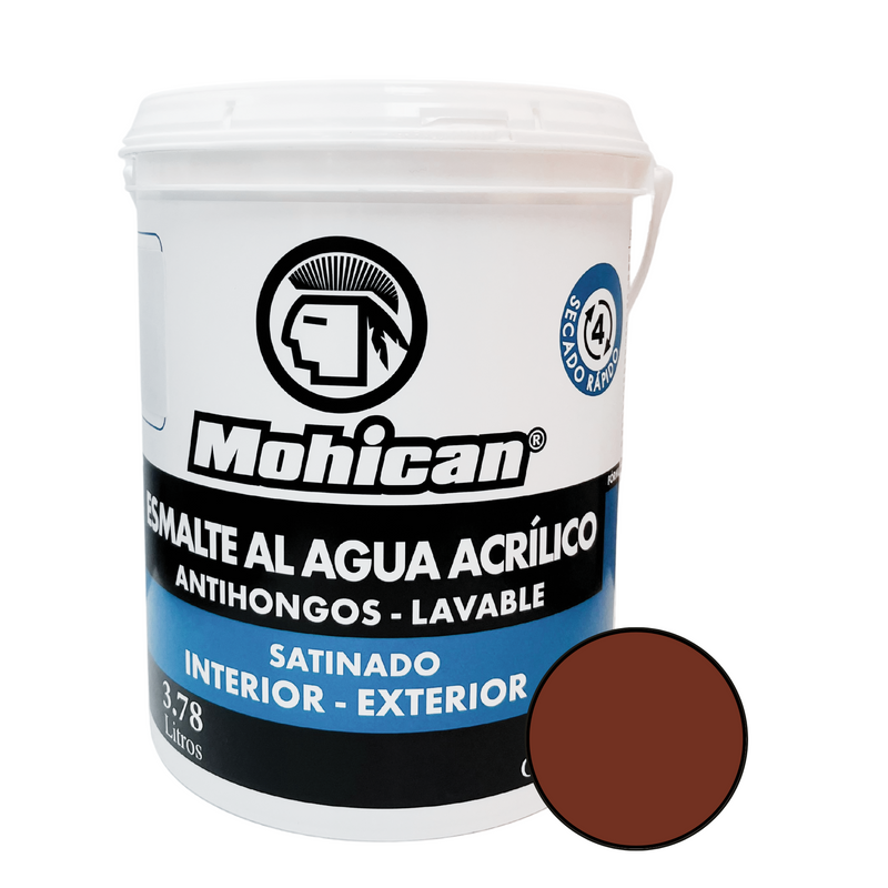 ESMALTE AL AGUA ANTIHONGOS SATINADO 1 GALON COLORES